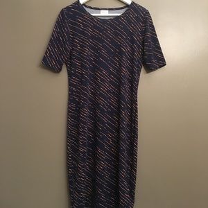 LuLaRoe Julia Dress - Medium